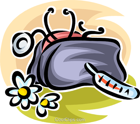 Doctor's Bag With A Stethoscope Royalty Free Vector - Doctor's Bag With A Stethoscope Royalty Free Vector (480x426)