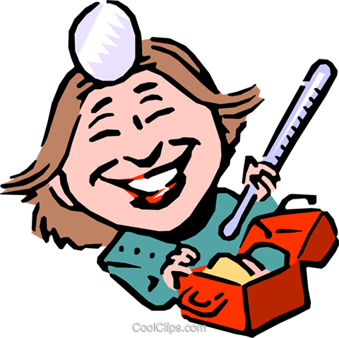 Cartoon Doctor Royalty Free Vector Clip Art Illustration - Nikolay Pidoplichko (480x478)