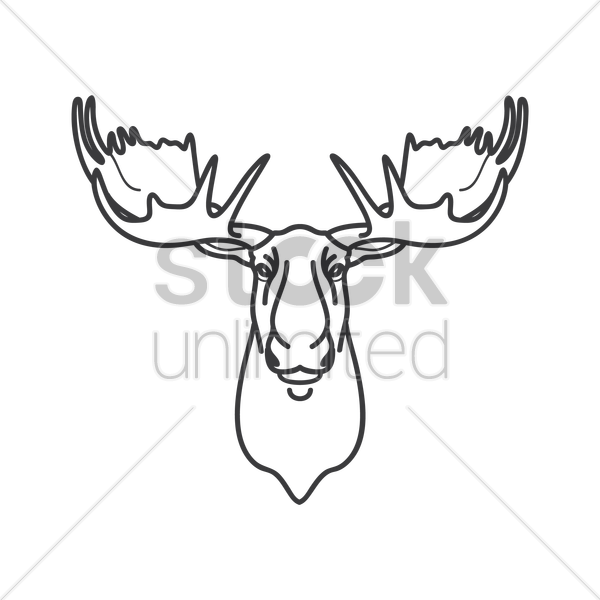 Design Clipart Reindeer Moose - Illustration (600x600)