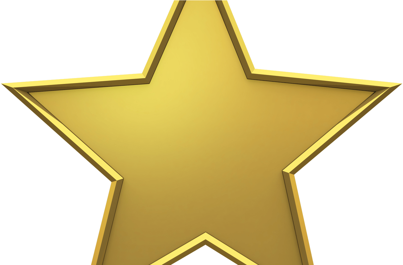 Free Star, Download Free Clip Art, Free Clip Art On - 3d Gold Star Png (1368x855)