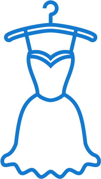 Dress Dry Cleaning - Dress On Hanger Icon (784x834)