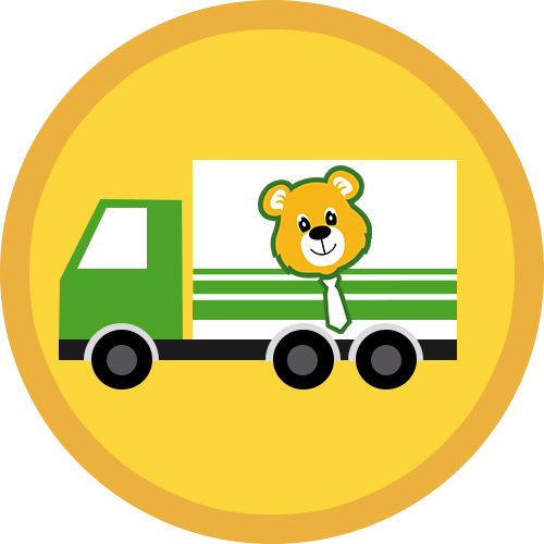 Free Pickup & Delivery - Cartoon (500x500)