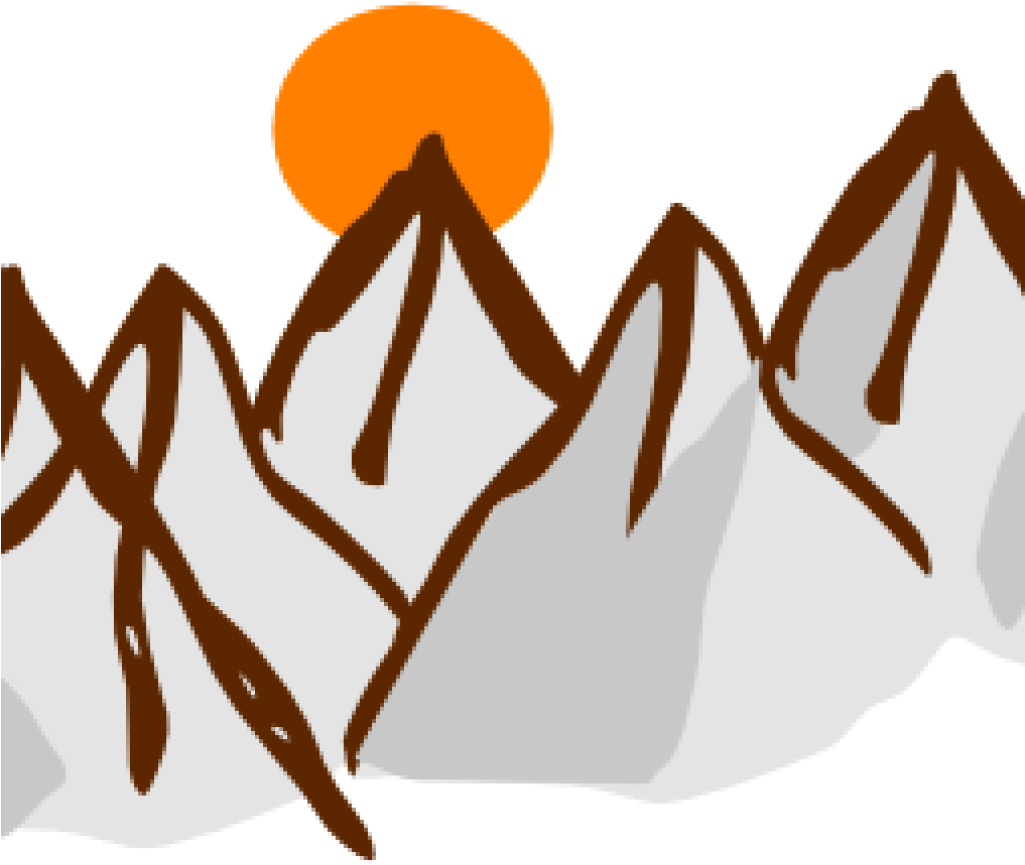 Mountain Range Clip Art Range Clipart Cute Borders - Mountain Range Free Png (1024x1024)
