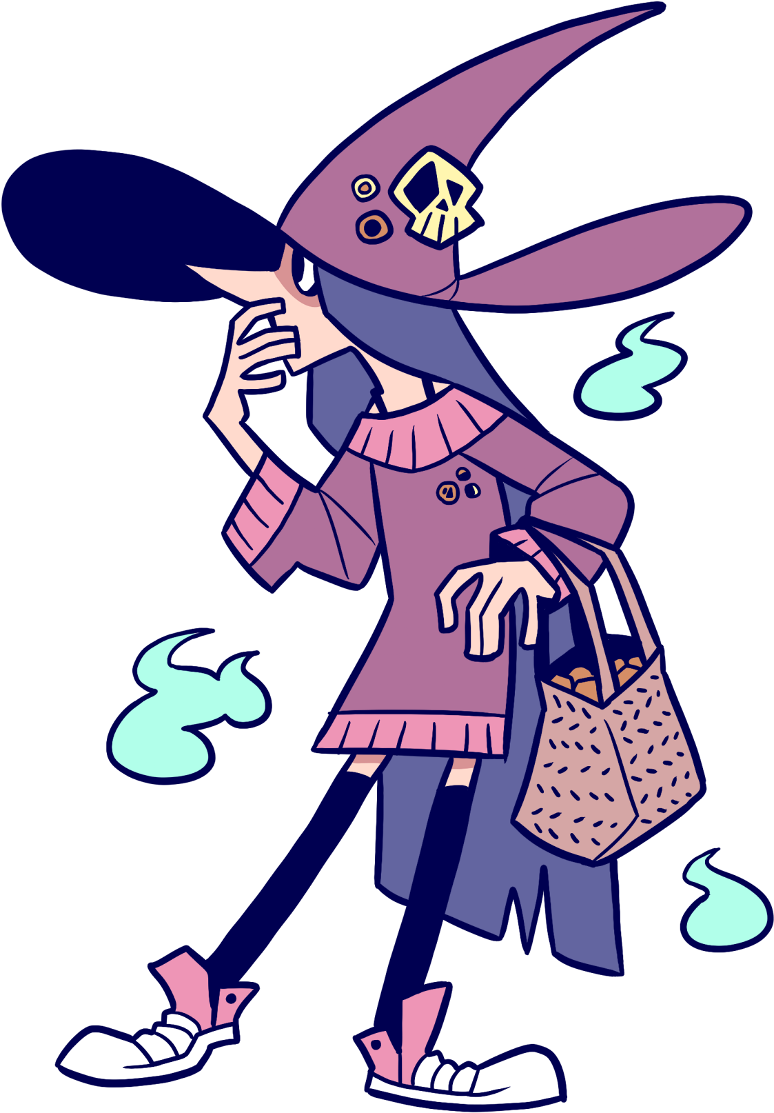 Witch Girl Shopping For Ingredients In The Spirit World - Tumblr (1280x1745)