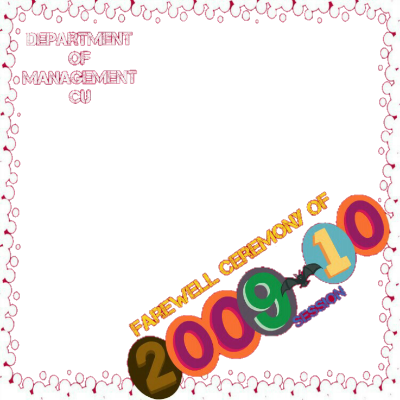 Session 2009-10 Farewell, Department Of Management, - Paper (400x400)