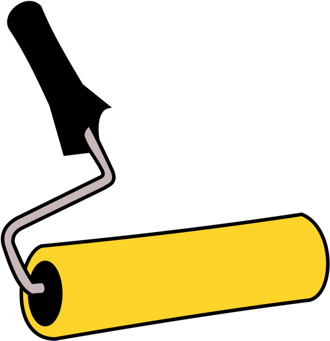 Paintbrush Paint Rollers Painting - Painter Tools Clipart Png (750x750)
