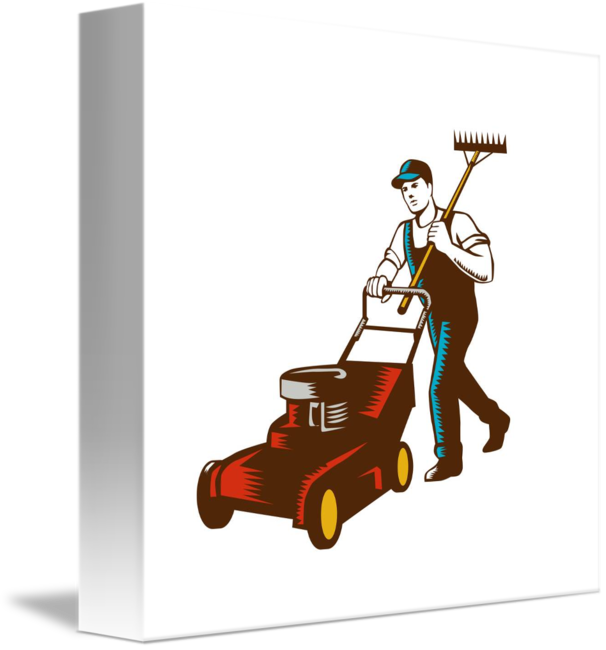 Clip Art Lawn Mower (606x650)