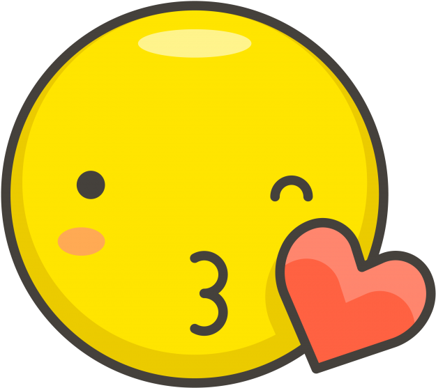 Face Blowing A Kiss Emoji - Kiss Icon (866x650)