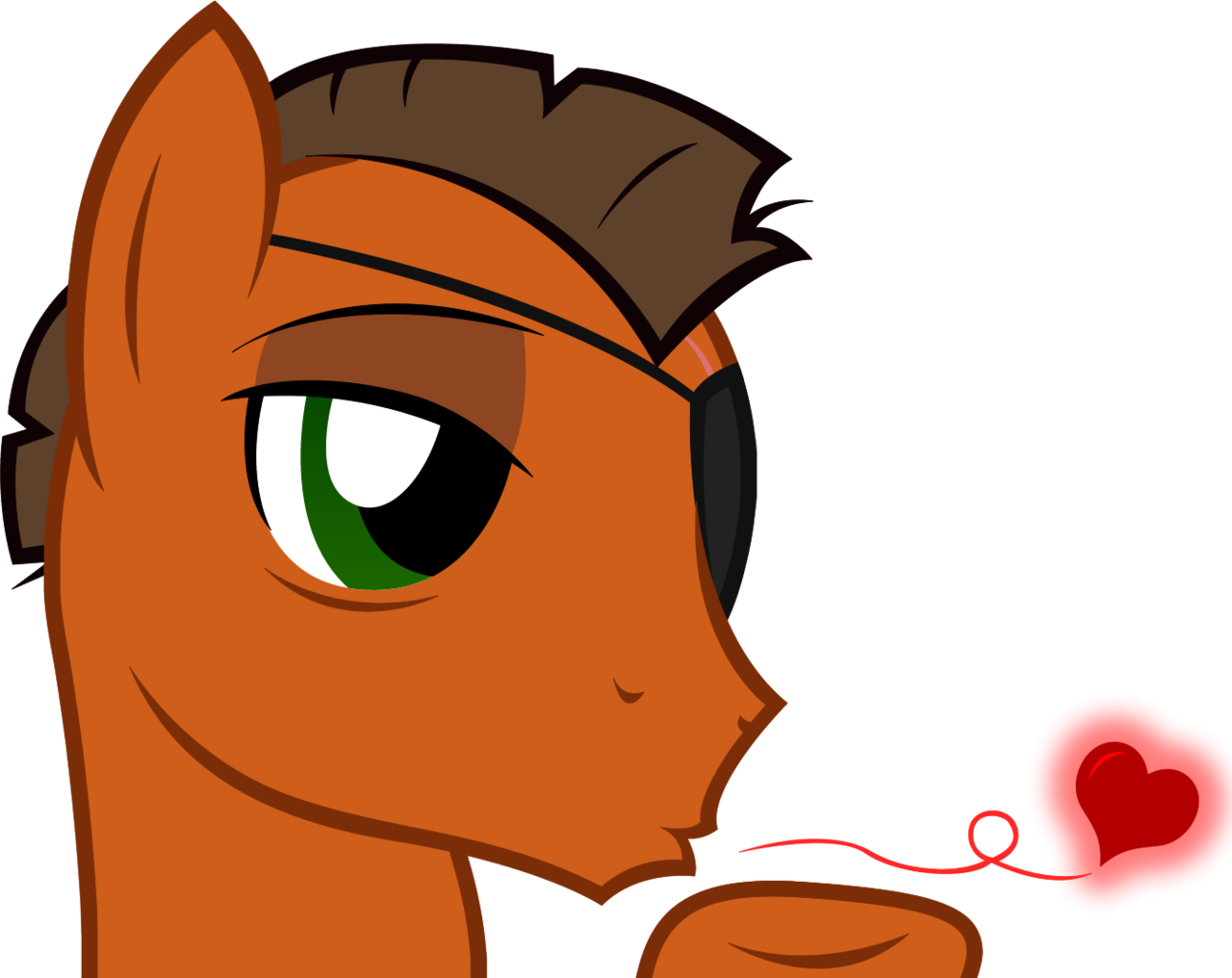 Dtkraus, Bedroom Eyes, Blowing A Kiss, Earth Pony, - Cartoon (1280x1016)