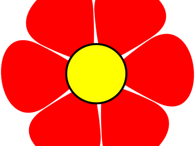 Flowers Clipart Red - Red Flower Clipart Png (640x480)