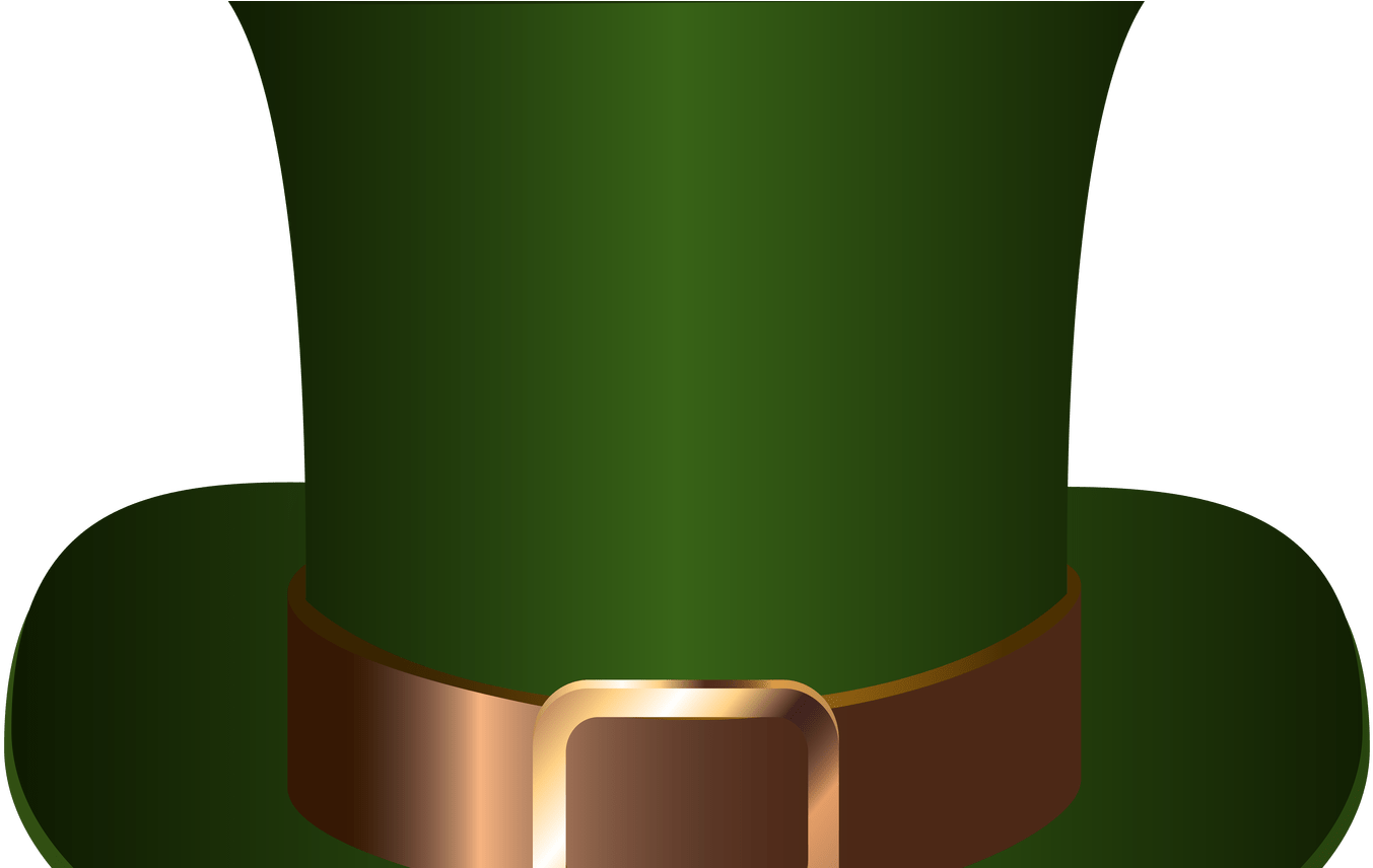 Leprechaun Hat Png Leprechaun Hats Outline Clip Art - Hat (1368x855)