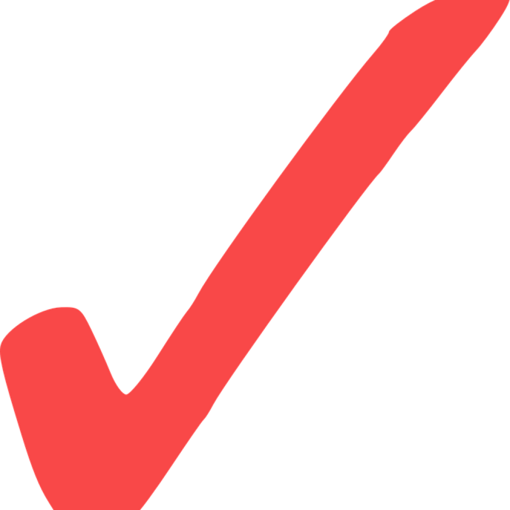 Check Mark Clip Art Free Check Mark Red Free Vector - Check Clipart Png (1024x1024)