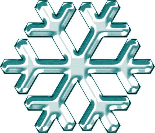 Winter Snowflake Clip Art - Colorfulness (500x429)