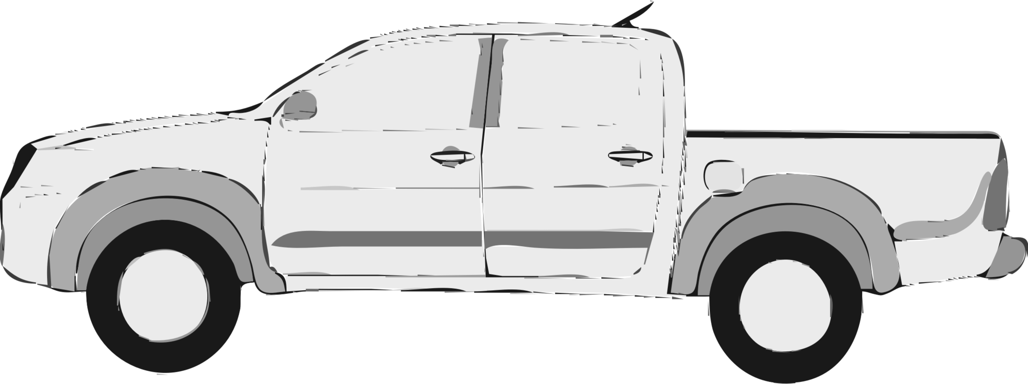 Computer Icons Toyota Hilux Car Toyota Tacoma Free - Clip Art (2004x750)