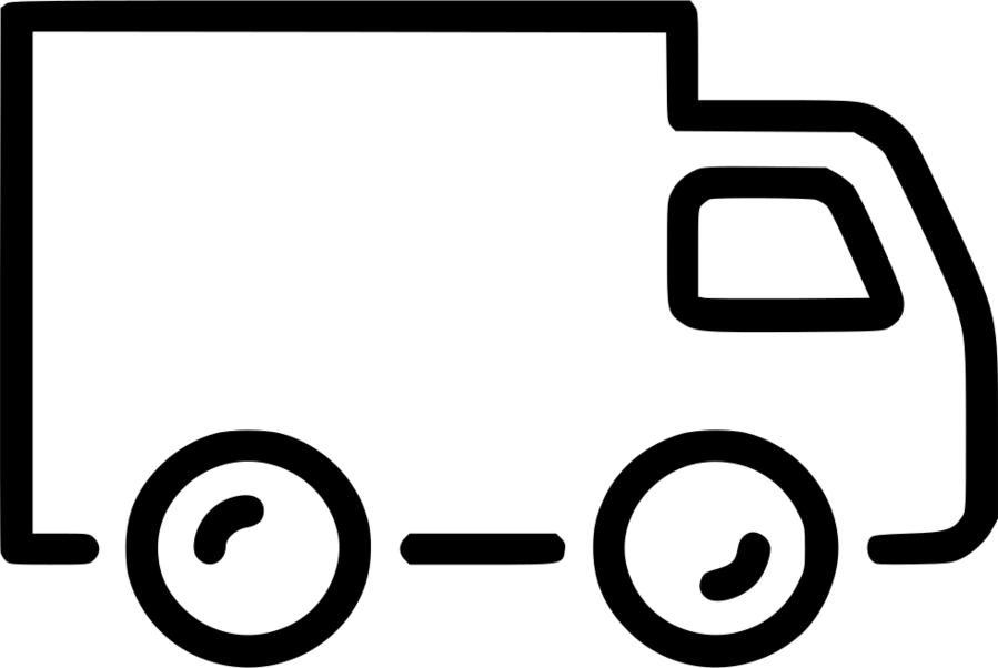 White Delivery Van Png Clipart Van Car - Delivery Van Icon Png (899x602)