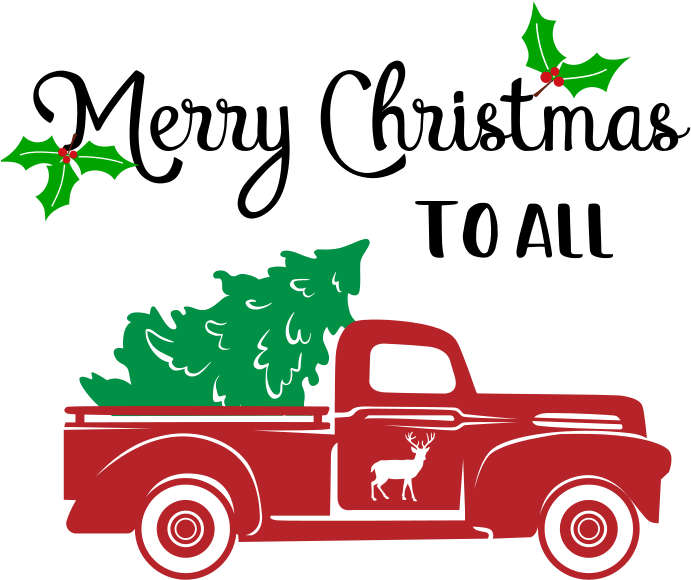 Learn How To Make A Rustic Burlap Diy Christmas Sign - Red Truck Christmas Tree (707x642)