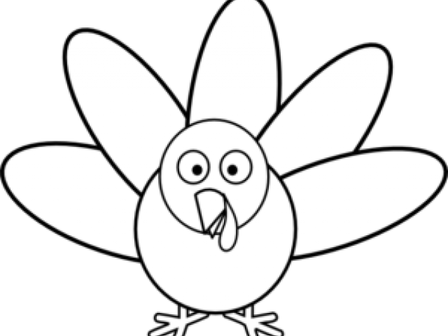 Turkey Clipart Template - Turkey Clip Art Black (640x480)