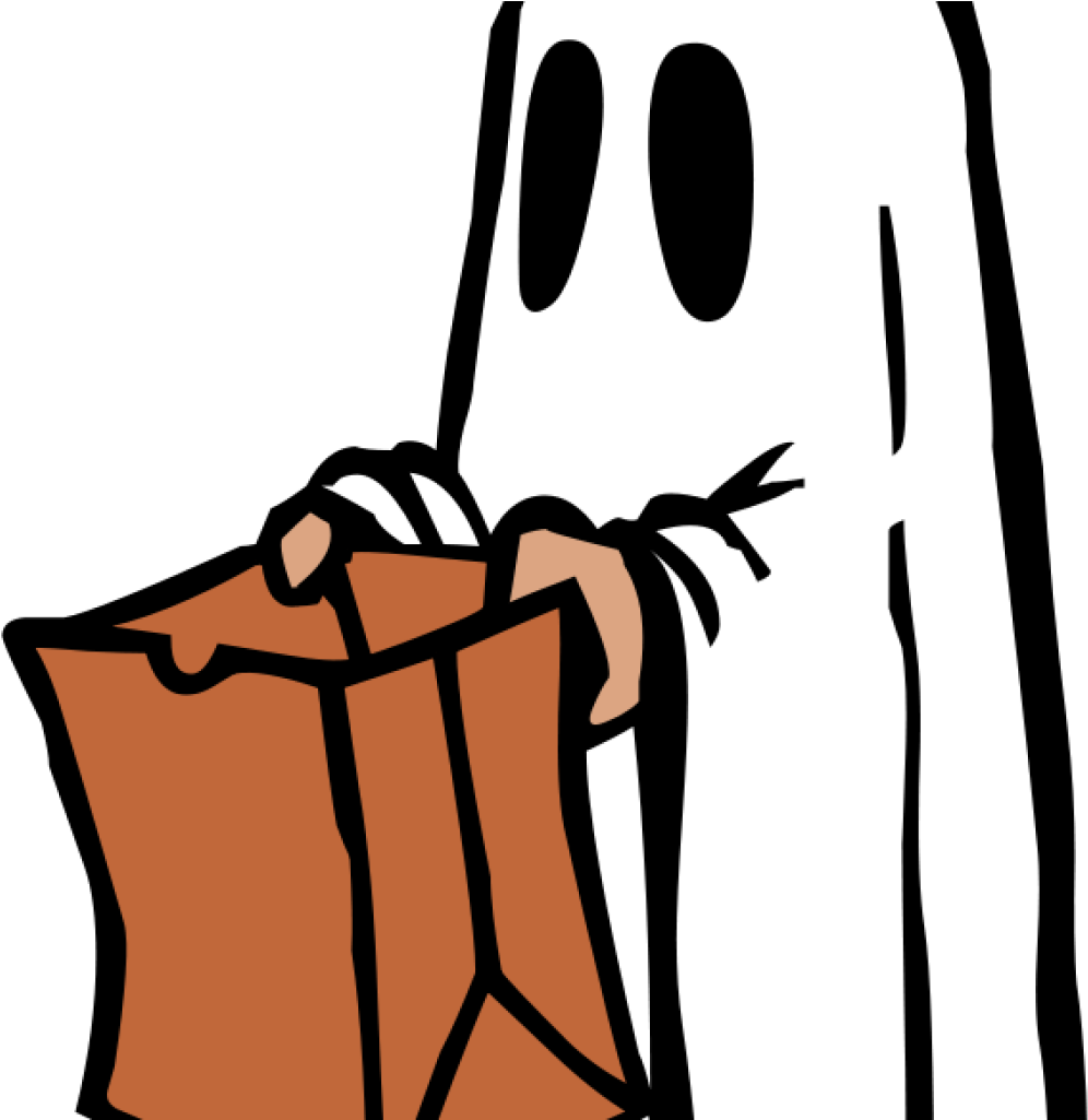 Clipart Ghost Free Clipart Ghost With Bag Colour Liftarn - Please Take One Halloween Sign Printable (1024x1024)