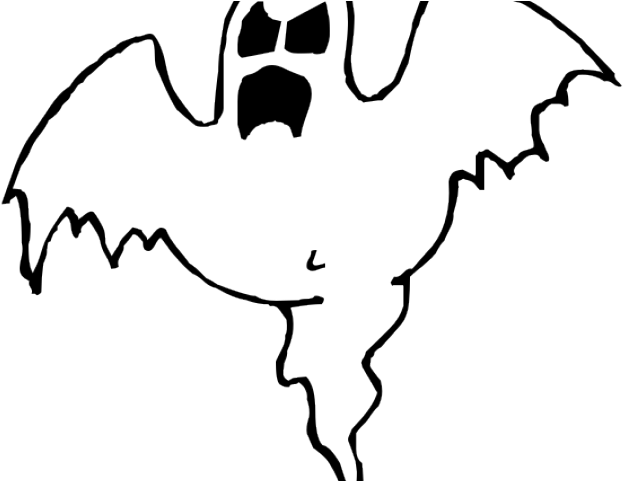 Ghostly Clipart Halloween - Creepy Ghost Coloring Pages (640x480)