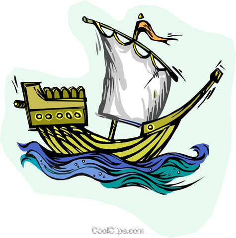 Pirate Ship Royalty Free Vector Clip Art Illustration - Clip Art (475x480)