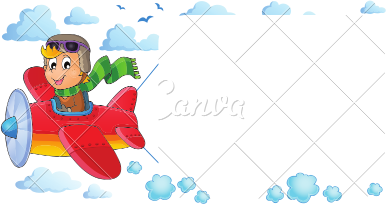 Airplane With Message Banner Vector - Airplane With Message Banner Vector (800x423)