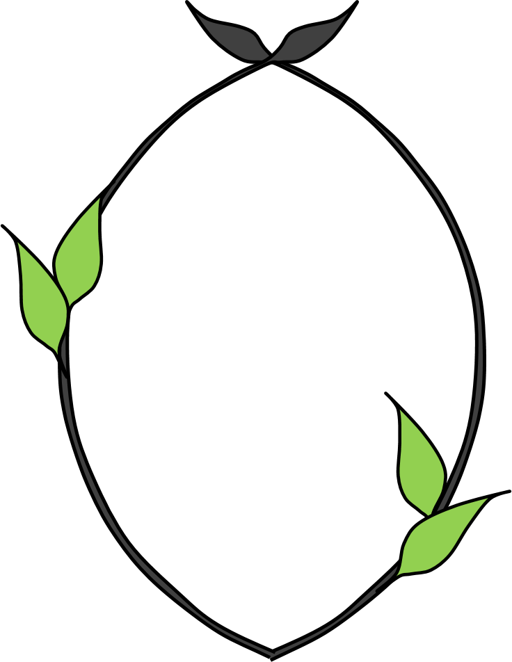 Download Leaf Frame Border - 曼陀羅 (736x952)