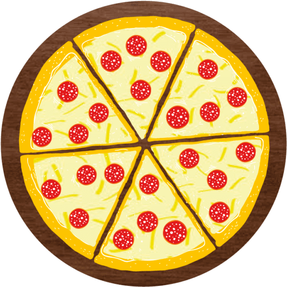 Pizza Pepperoni - Independence Day Banner Background (600x600)