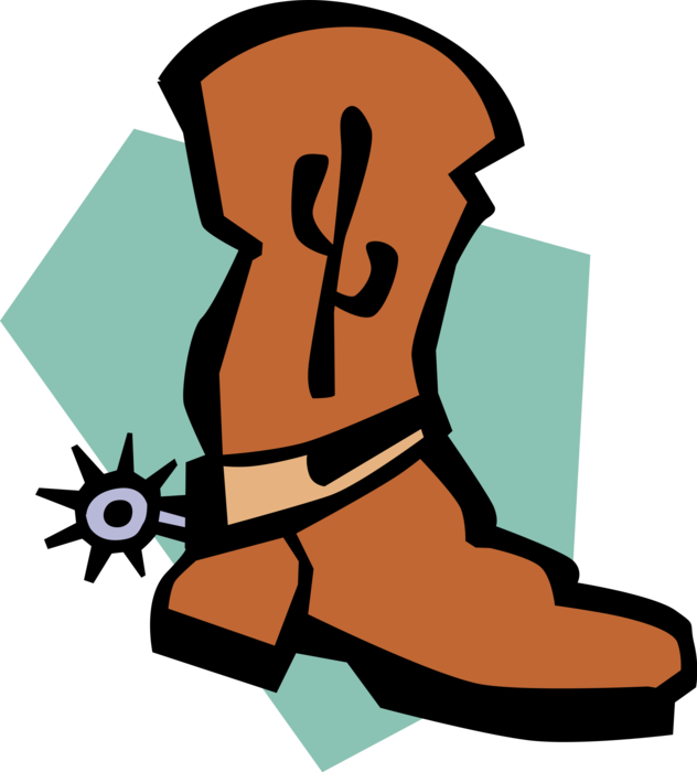 Vector Illustration Of Old West Western Style Leather - Vector Illustration Of Old West Western Style Leather (632x700)