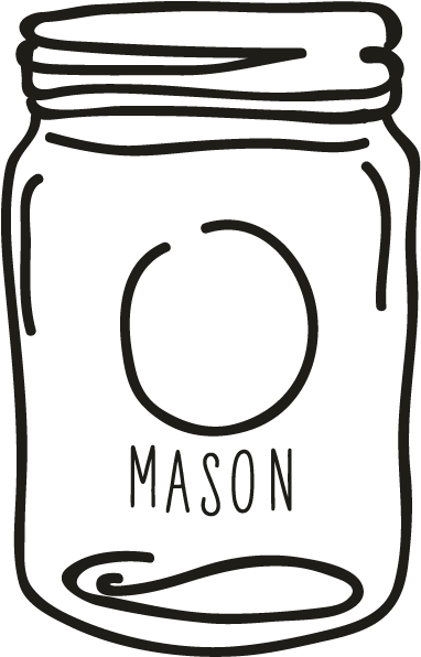 Smock Mason Jar 2 Motif - Smock Mason Jar 2 Motif (696x696)