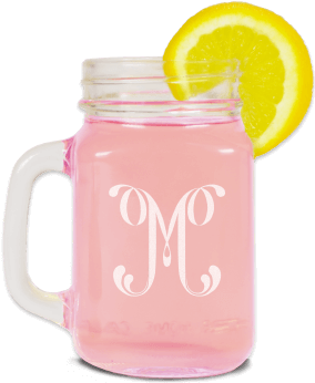 Jar Free Illustrations On Pixabay - Bronson Monogram Mason Jar By Embossed Graphics (351x351)
