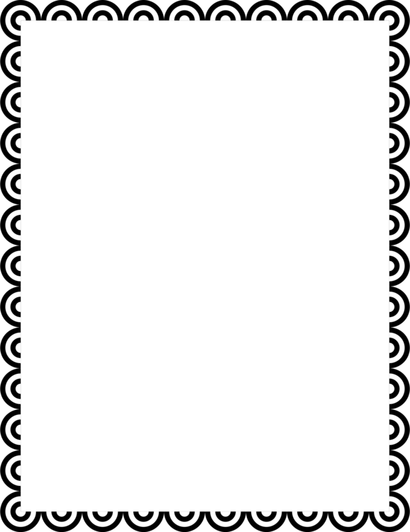 All Photo Png Clipart - Bear Paw Print Border (578x750)