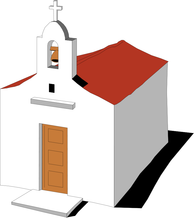 This Free Clip Arts Design Of Religion 03 - Tecknad Kyrka Png (803x900)
