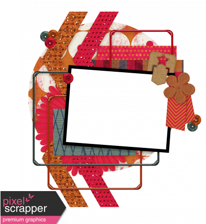 Palestine Frame Cluster - Digital Scrapbooking (456x456)