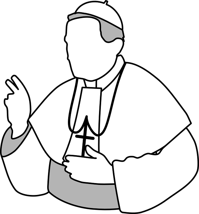 Religion Clipart Catholic Religion - Pope Clip Art (671x720)