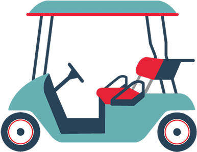 Golf Cart Clip Art Png Clip Royalty Free Stock - Golf Carts Clipart Png (420x435)