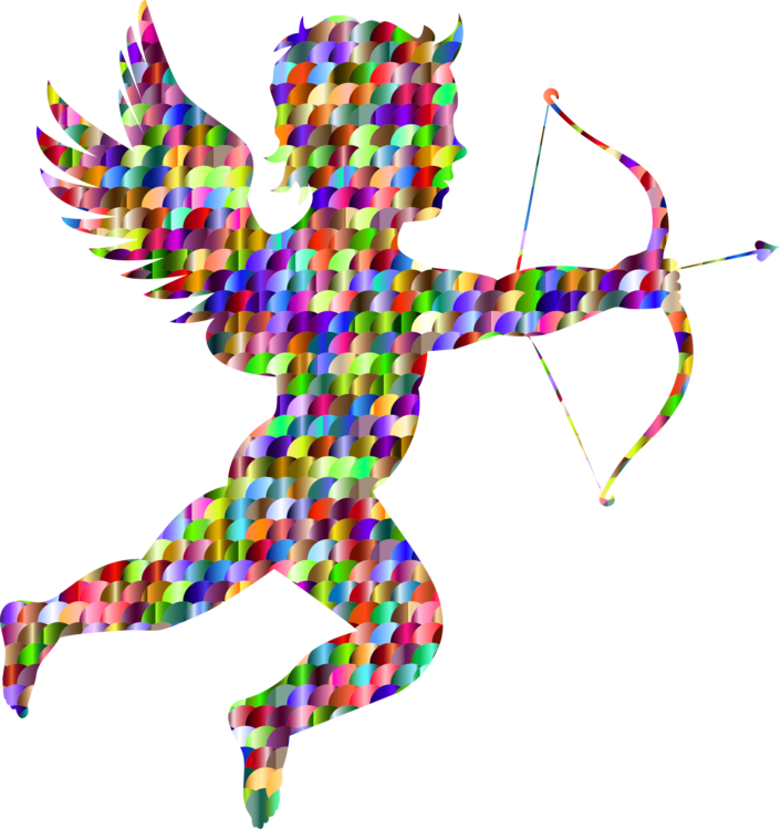 Bow And Arrow Cupid Computer Icons Line Art - Remo Arrow (706x749)