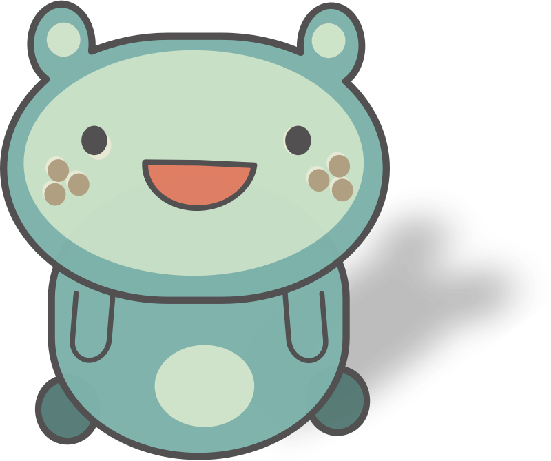 Bear Giant Panda Cuteness Felix The Cat - Cute Kawaii Notebook: Too Cute Blue,100 Lined Pages (800x669)