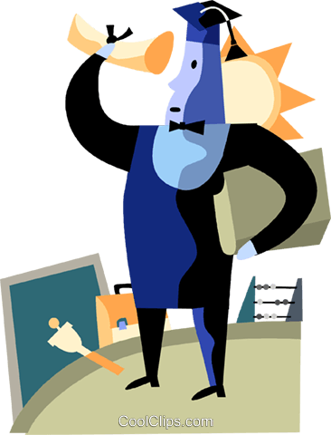 Educational Concepts Royalty Free Vector Clip Art Illustration - Cartoon (366x480)