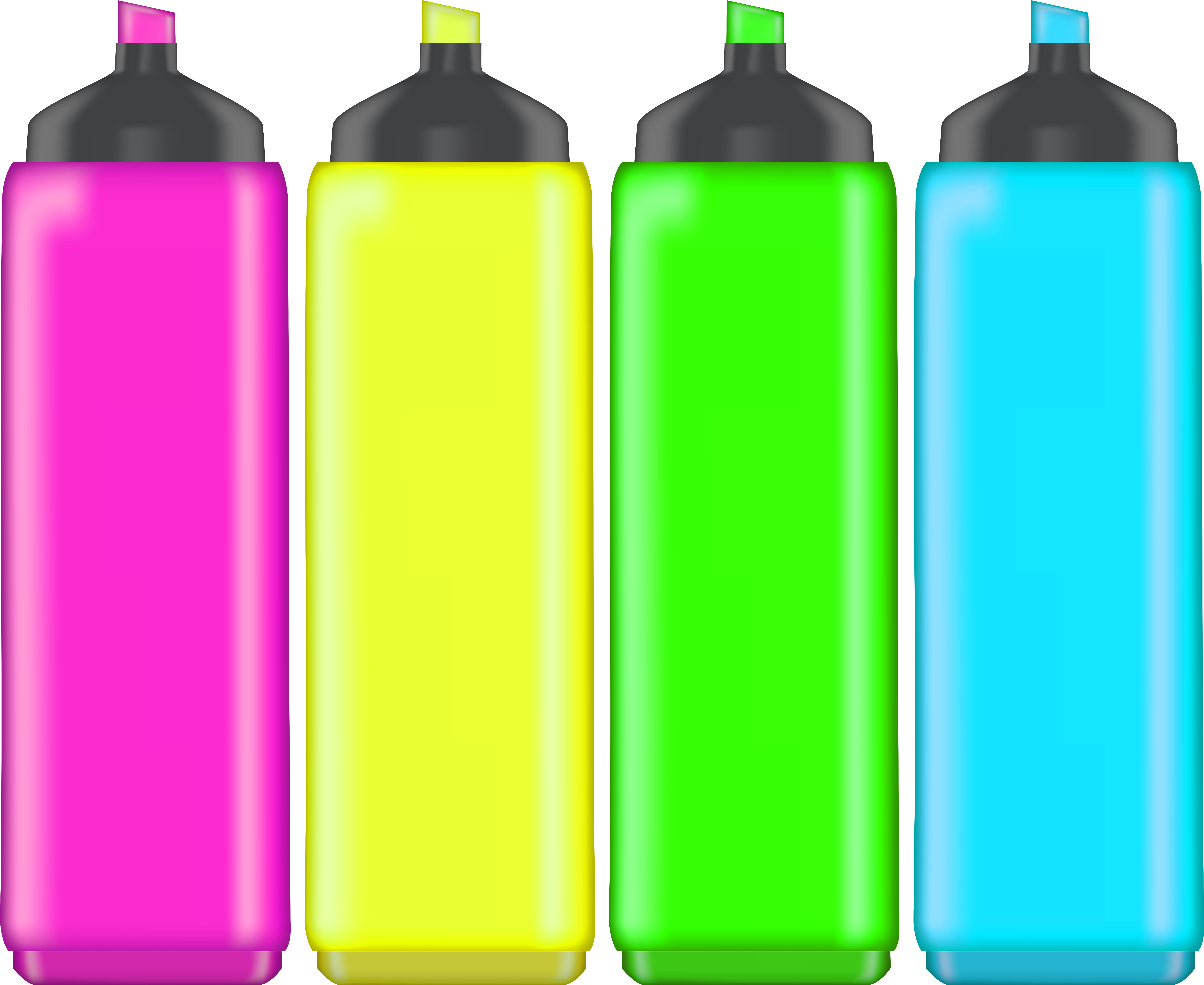 Highlight Markers Png Clip Art - Highlight Markers Png Clip Art (8000x6570)