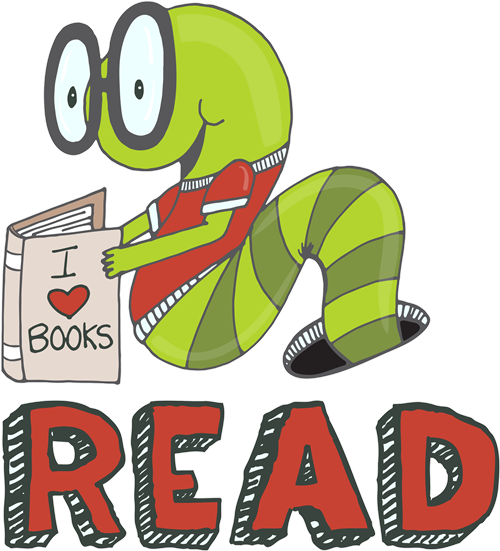 Independent Read Level Assessment - Clip Art Book Worm (500x551)