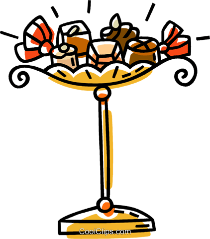 Chocolate Candies Royalty Free Vector Clip Art Illustration - Clip Art (422x480)