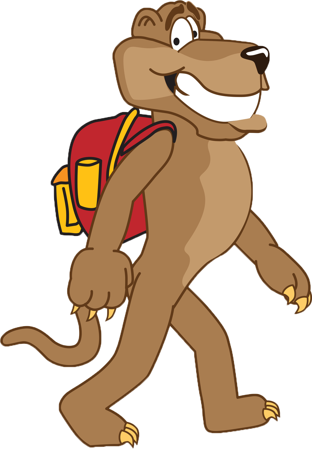 Welcome Back To School - Cartoon Cougar (1200x1500)