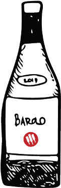 Wine Folly Almost Empty Barolo Bottle - Funny Wine Bottle Png (400x400)