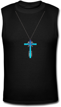 Blue Christian Cross - Cross (378x378)