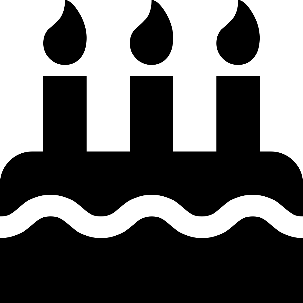 Year End Icons, Download 3734 Free Png And Vector Icons, - Fa Fa Birthday Cake (980x980)