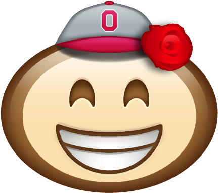Brutmoji - 2018 Basketball - Brutus Buckeye (500x435)