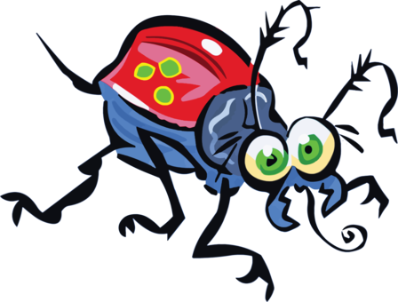 Beetle Computer Icons Drawing Line Art Scarabs - Cartoon Beetle Png (448x340)