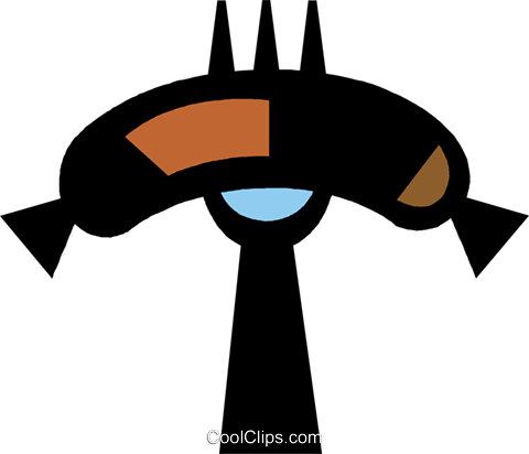 Sausage On A Fork Royalty Free Vector Clip Art Illustration - Casa Organiser J-me (480x412)