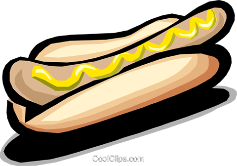 Hot Dog/frankfurter Royalty Free Vector Clip Art Illustration - Illustration (480x336)