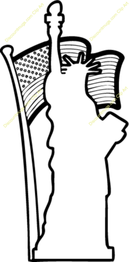 About 3600 Free Commercial & Noncommercial Clipart - Statue Of Liberty (260x527)